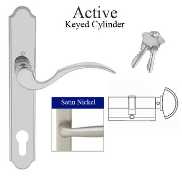 MUNCHEN ACTIVE HANDLE SET M112PL / 374N - SATIN NICKEL , 2094813